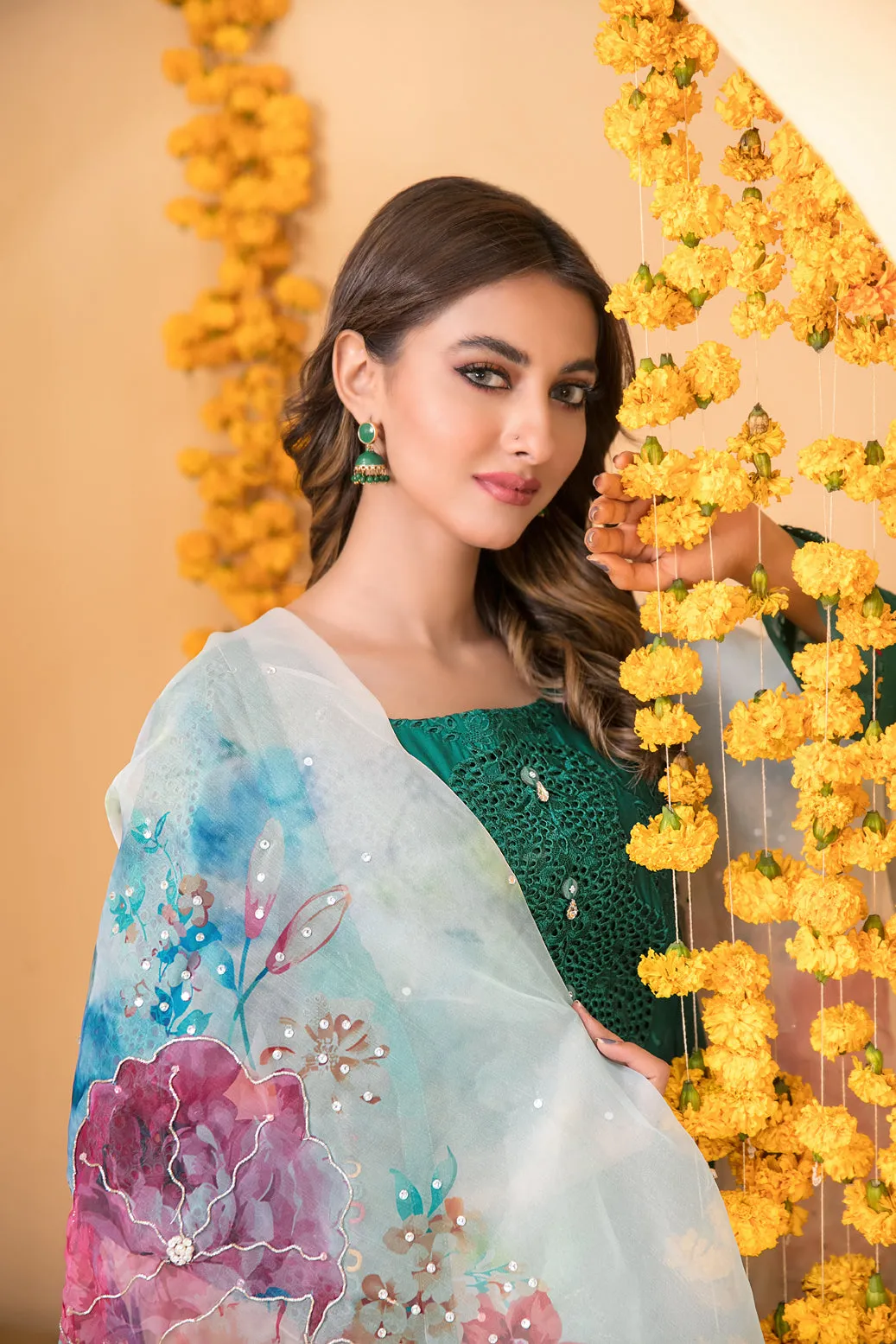 ZALA by Tawakkal Fabrics 3 Pc Semi-Stitched Collection - D-2592