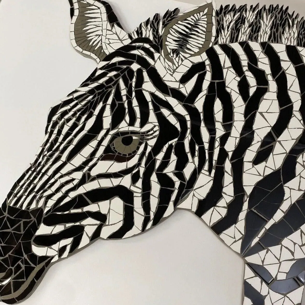 Zebra Mosaic Wall Art